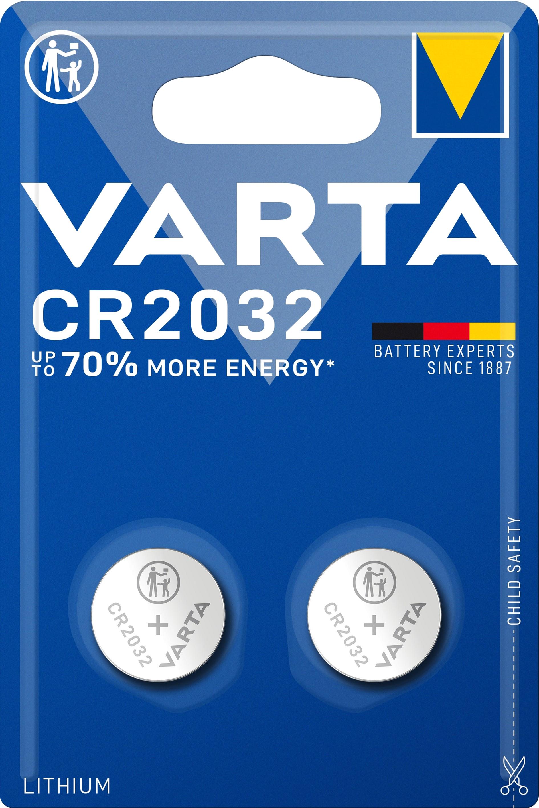 Батарейка литиевая VARTA CR 2032 2 шт. (15720)