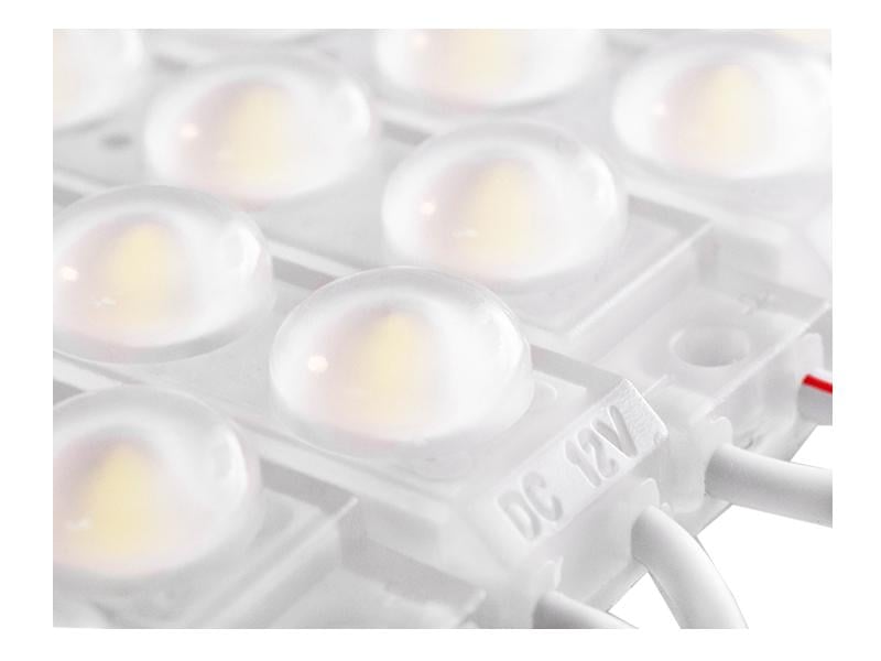 Світлодіодний модуль з лінзою SMD2835 3 LED 12В 1,06 Вт IP67 6500К холодний білий (2155) - фото 4