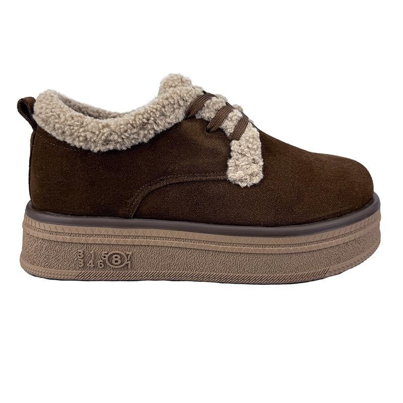 Угги женские замшевые на шнуровке 20321-1 p. 39 25,5 см Шоколадный