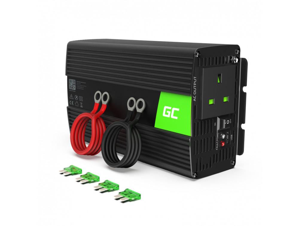 Інвертор Green Cell 24V 230V 1000/2000W (INV23UK)