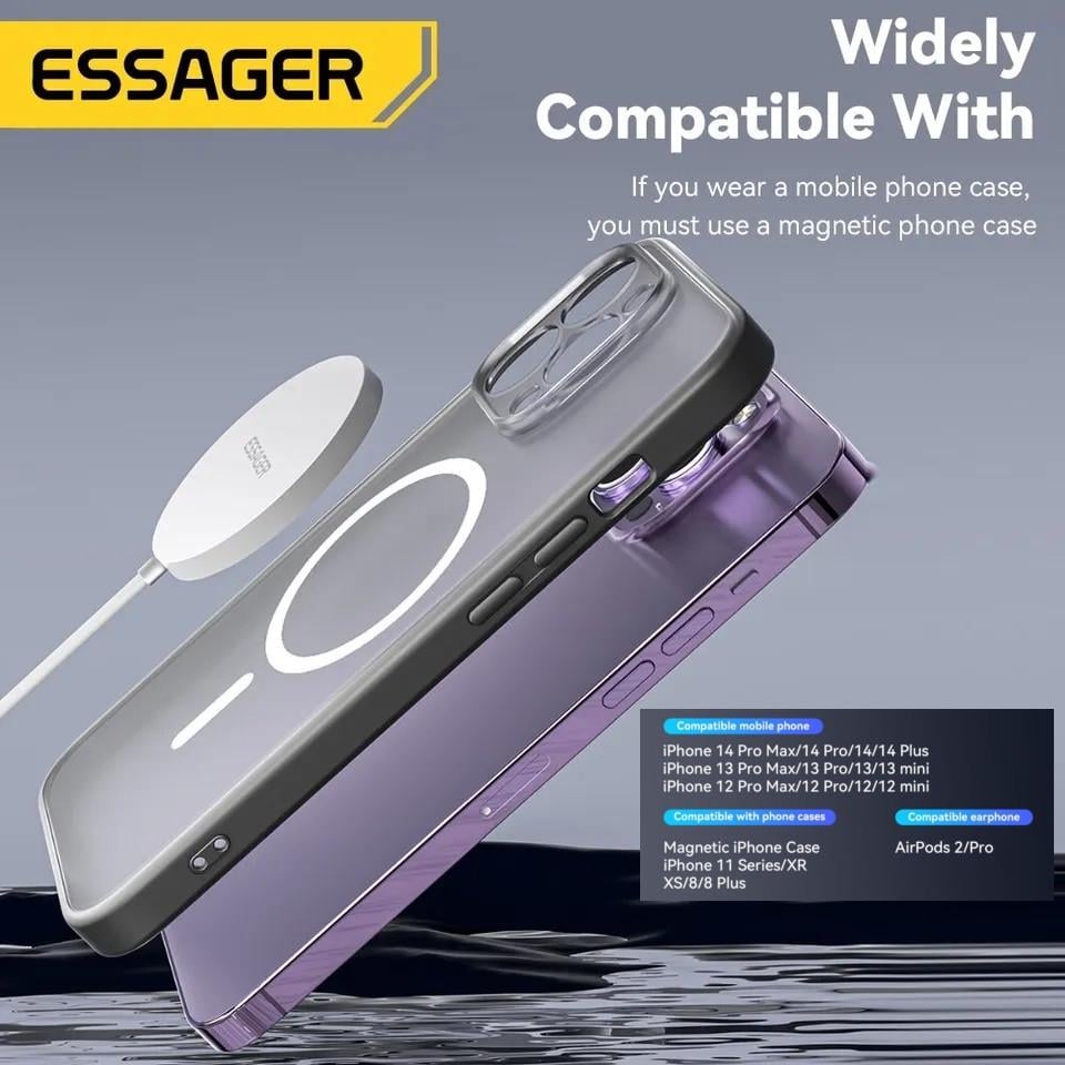 Зарядное устройство для беспроводной связи ESSAGER 15W Magnetic Wireless Charger Black (25397239) - фото 2 Зарядное устройство для беспроводной связи ESSAGER 15W Magnetic Wireless Charger Black (25397239) - фото 2