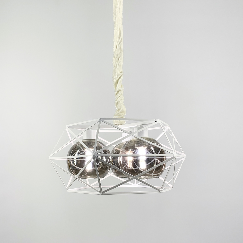 Люстра на 3 плафонами графітові Чорний (11870/3 WT)