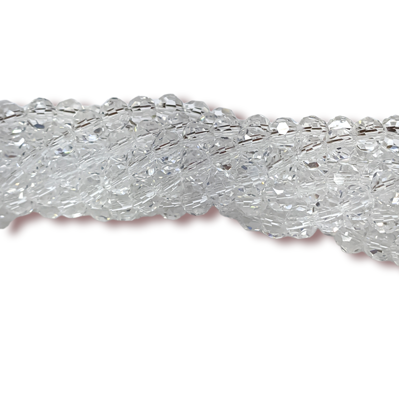 Бусина Шар огранка 4 мм 95 шт. Прозрачный (БС0004ш02)