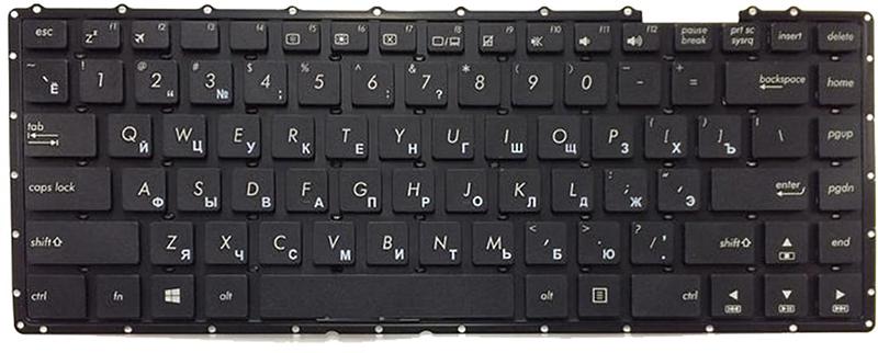Клавиатура для ноутбука Asus F456/F456UA матовая (0KNB0-4135RU00)