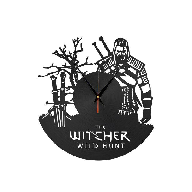 Часы настенные Ведьмак детские из дерева 35х38 см (392)