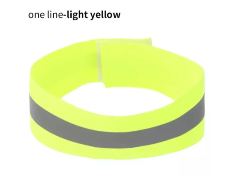 Светоотражающий браслет 4x35 см Салатовый (31050/1) - фото 2