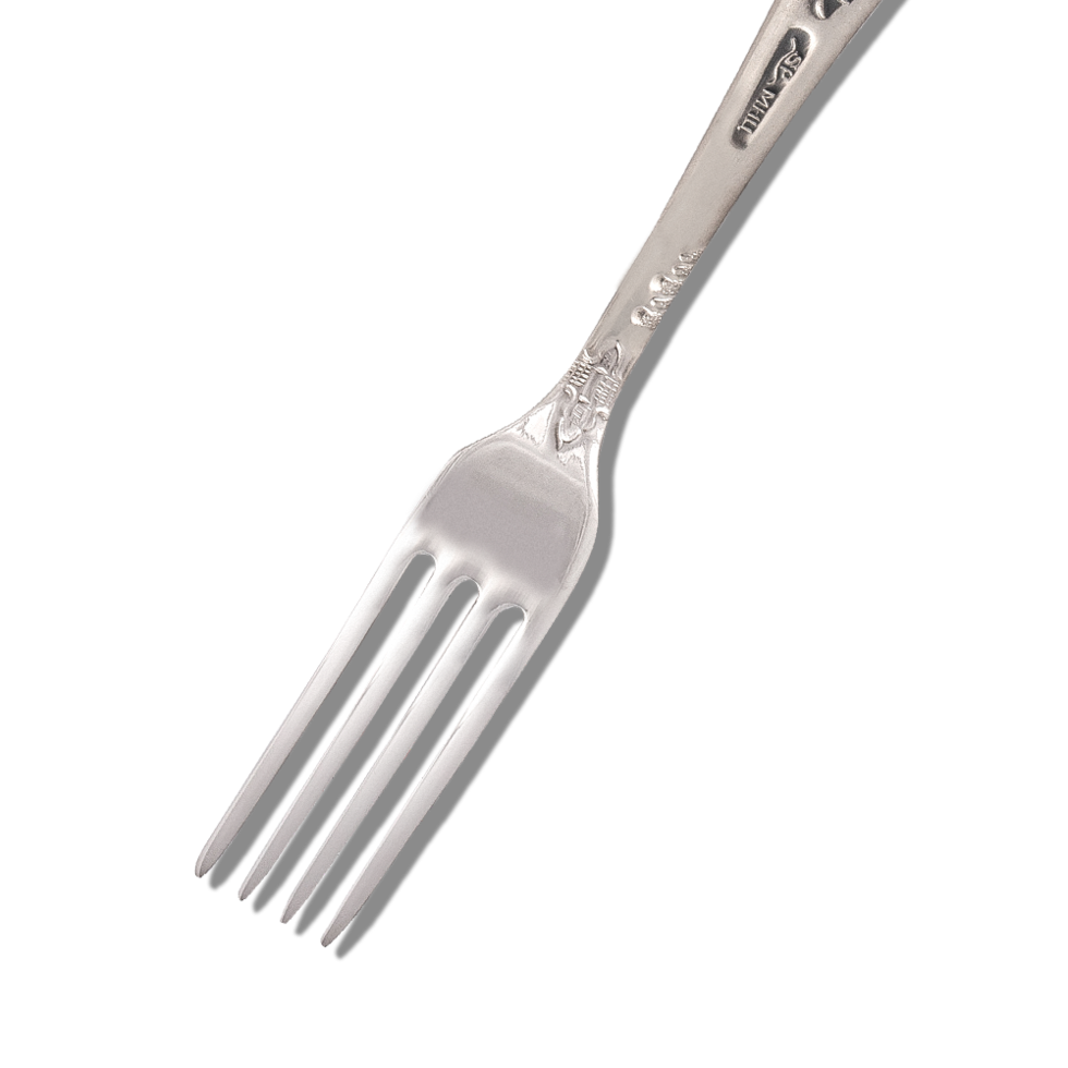 Вилка десертная Classic мельхиор посеребренная (20493) - фото 5