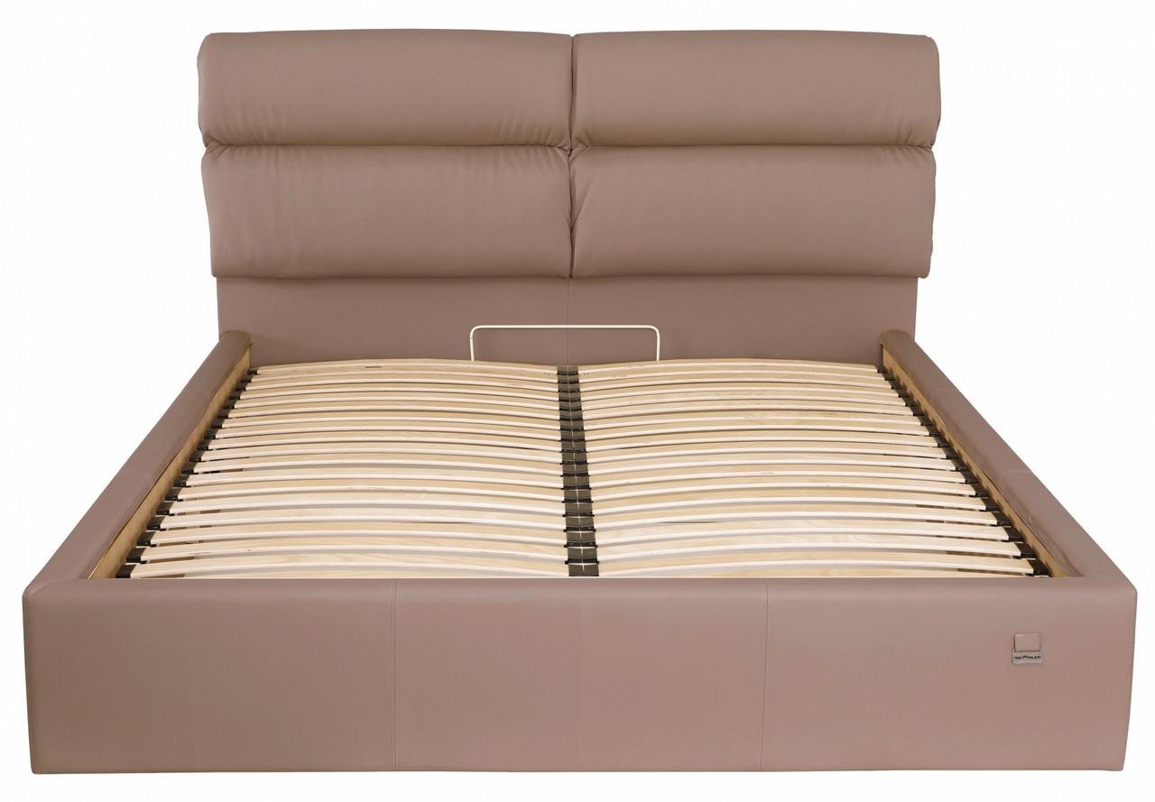 Кровать Oxford VIP Fly 2213 с дополнительной металлической цельносварной рамой 140х190 см Светло-коричневый