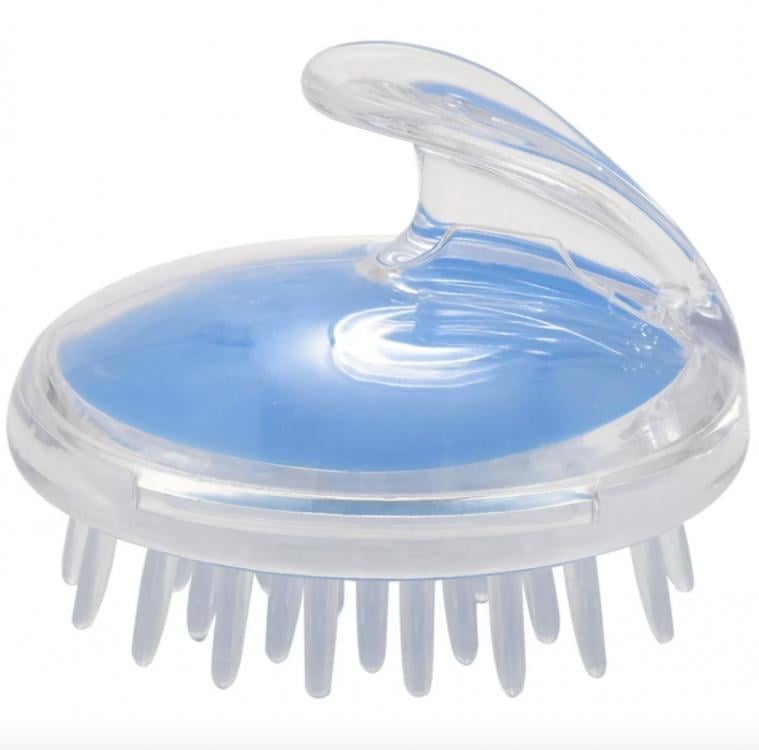 Щітка-масажер для шкіри голови White/Blue (128124)