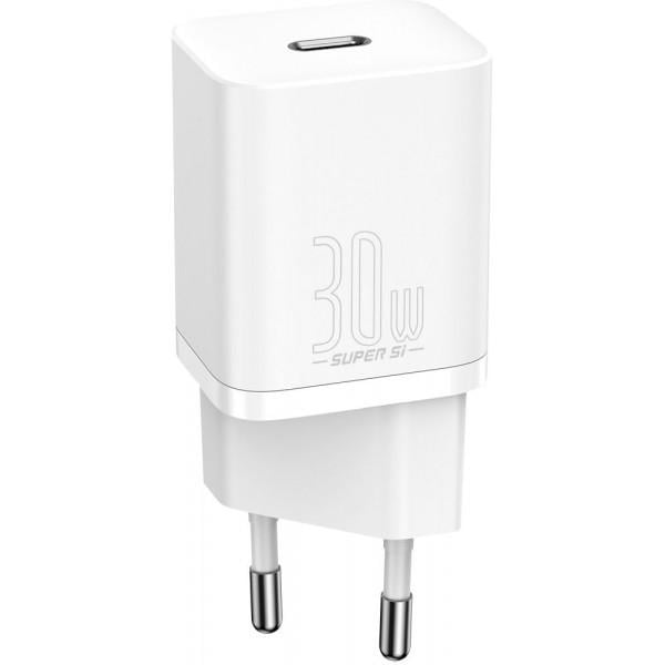 Зарядное устройство Baseus Super Si Quick Charger 1C 30W White (CCSUP-J02)