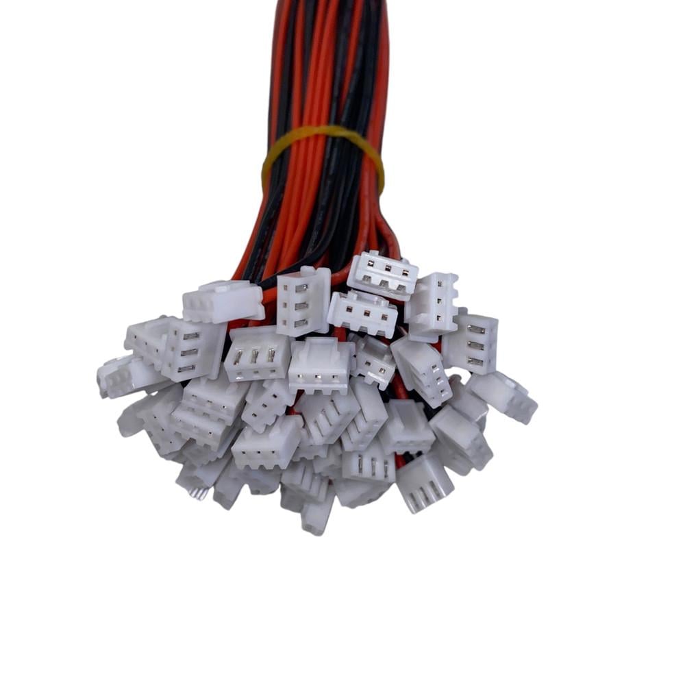 Разъем JST XH2.54-2S 3pin 20 см 22awg силиконовый провод на 3 контакта балансир для imax b6 (2313764436)