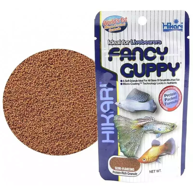 Корм Hikari Fancy Guppy для гуппи и тропических рыб с малым ртом 1,5-4 см/микрогранулы ~0,6 мм/22 г медленно-тонучий (22102) - фото 3 Корм Hikari Fancy Guppy для гуппи и тропических рыб с малым ртом 1,5-4 см/микрогранулы ~0,6 мм/22 г медленно-тонучий (22102) - фото 3