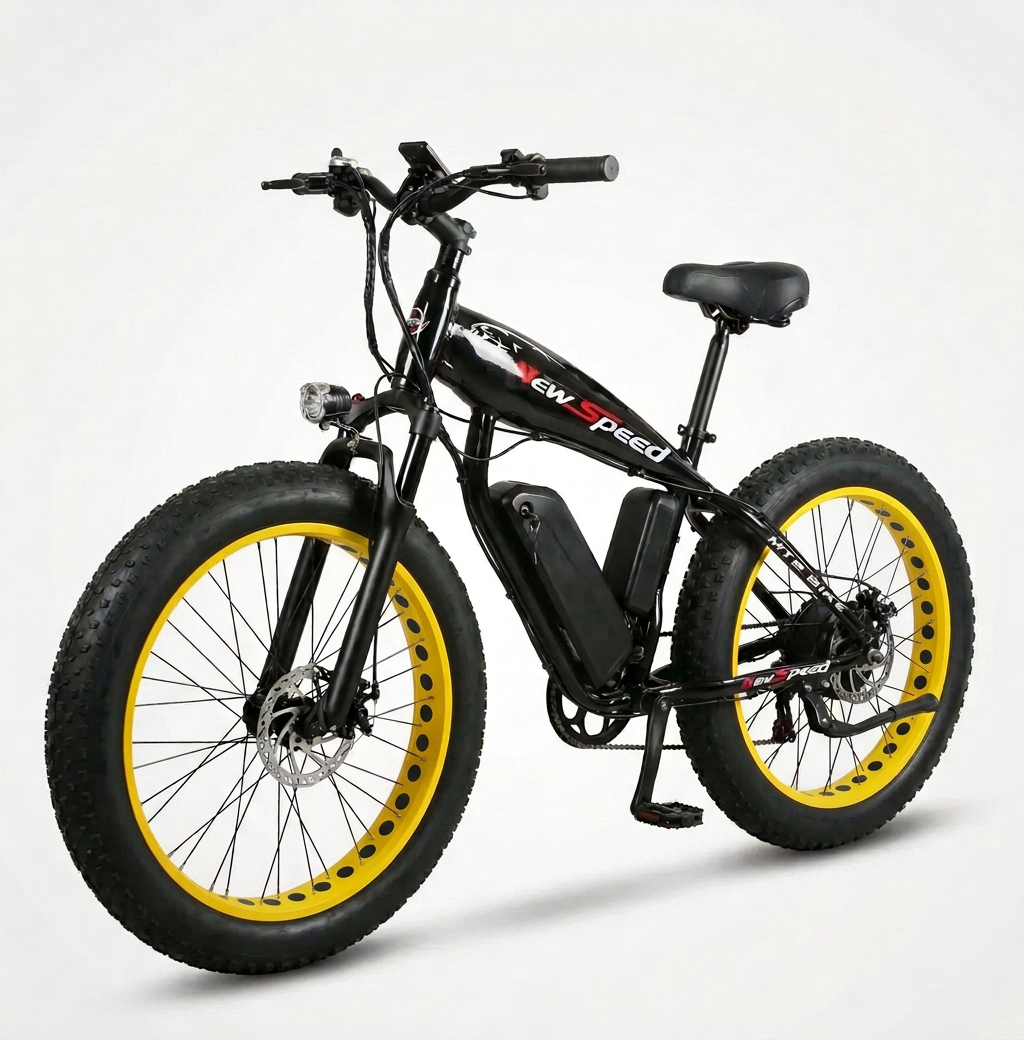 Электровелосипед фетбайк New Speed ​​1000W 48V 13 Ah для бездорожья Черный (73868)