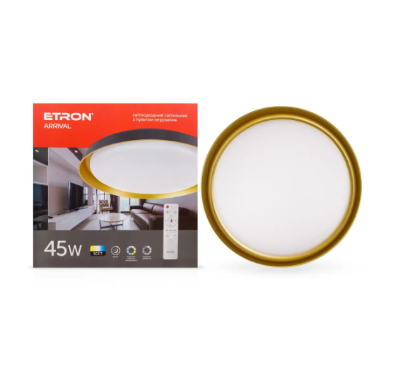 Светильник светодиодный ETRON Smart ARRIVAL 45W Gold/Black (25639653)