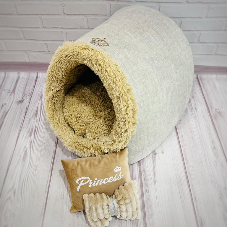 Будиночок для собак Amore mio Cane Princess до 4 кг 42х42х45 см (ЕН-0019) - фото 2 Будиночок для собак Amore mio Cane Princess до 4 кг 42х42х45 см (ЕН-0019) - фото 2