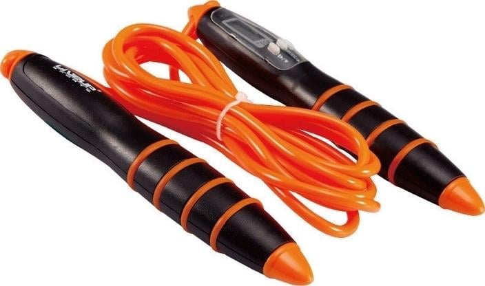 Скакалка с электронным счетчиком LiveUp DIGITAL JUMP ROPE Оранжевый (LS3128)