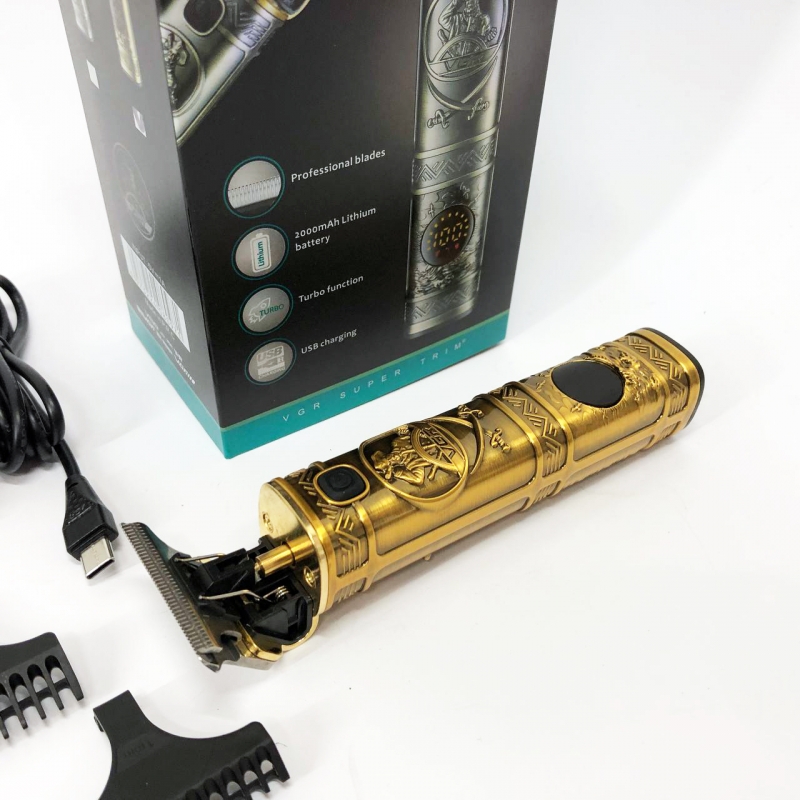 Машинка для стрижки VGR V-097 акумуляторна 3W Gold (tf5478) - фото 8