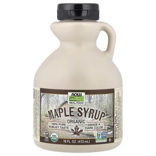 Сироп NOW Organic Maple Syrup Grade A Dark Color 473 мл (NOW-06948)