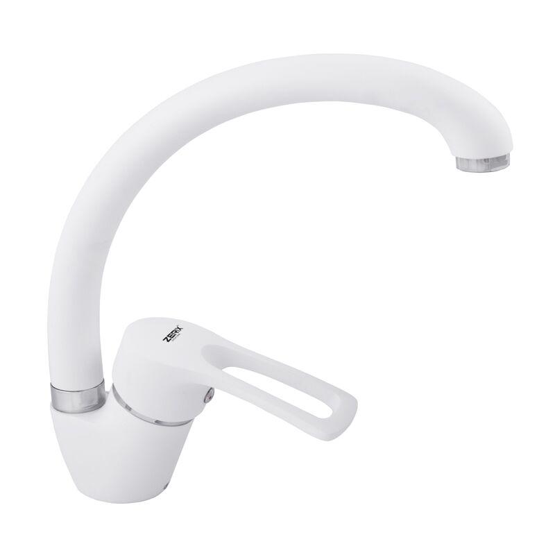 Смеситель для кухни Zerix YUB 181 White (ZX2762)