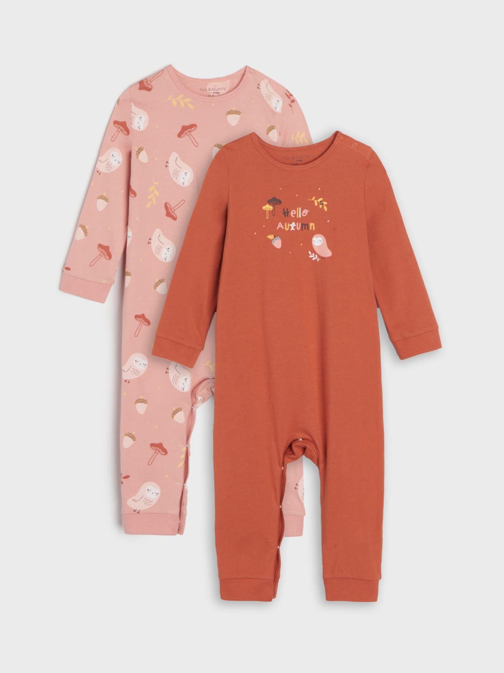 Комплект комбінезонів Sinsay 4084P 56 см 2 шт. Коричневий/Рожевий Комплект комбінезонів Sinsay 4084P 56 см 2 шт. Коричневий/Рожевий