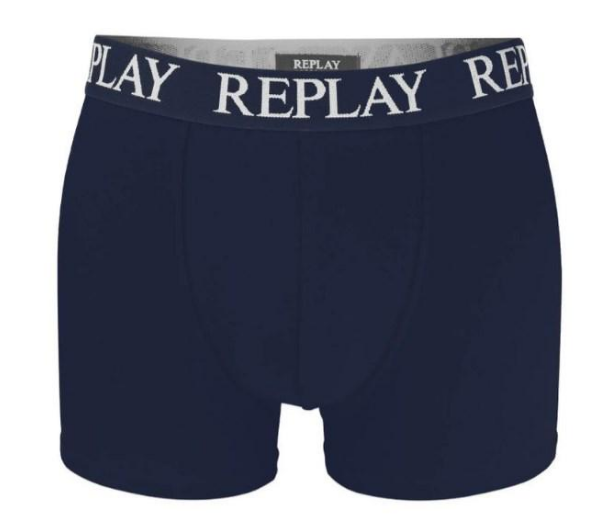 Трусы-боксеры мужские анатомические Replay 2 шт. L Темно-Синий/Серый - фото 4 Трусы-боксеры мужские анатомические Replay 2 шт. L Темно-Синий/Серый - фото 4