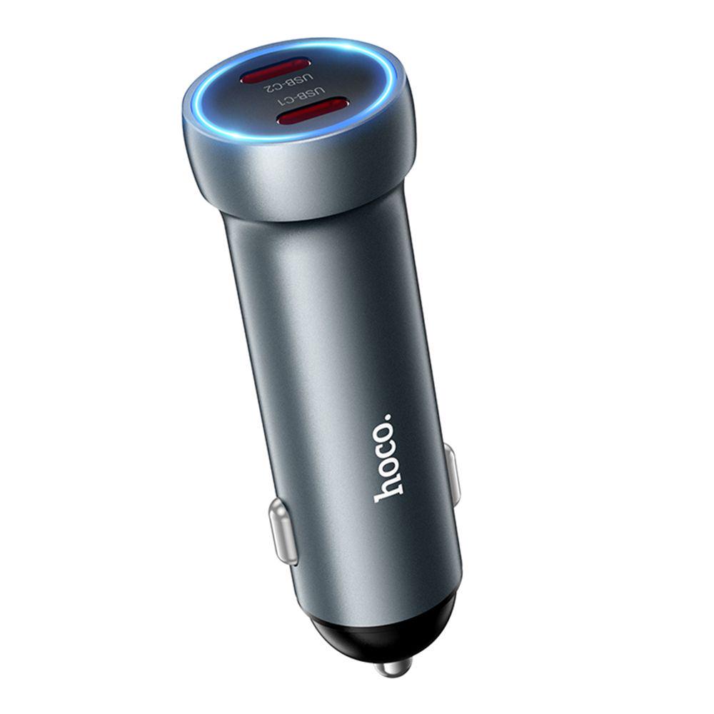 Зарядний пристрій автомобільний Hoco Z54B 2USB-C PD60W/QC3.0 (28111618) - фото 4 Зарядний пристрій автомобільний Hoco Z54B 2USB-C PD60W/QC3.0 (28111618) - фото 4