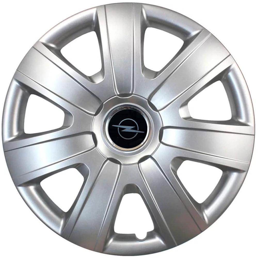 Колпаки SJS R16 с логотипом Opel NEW 415 4 шт. Серебристый (2789081142)