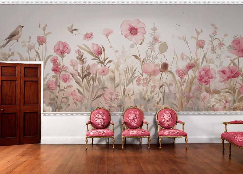 Фотообои бесшовные Поле цветов (S2119)