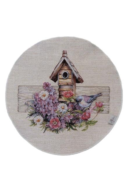 Салфетка гобеленовая Прованс Лавандовый сад d 35 см (44186)