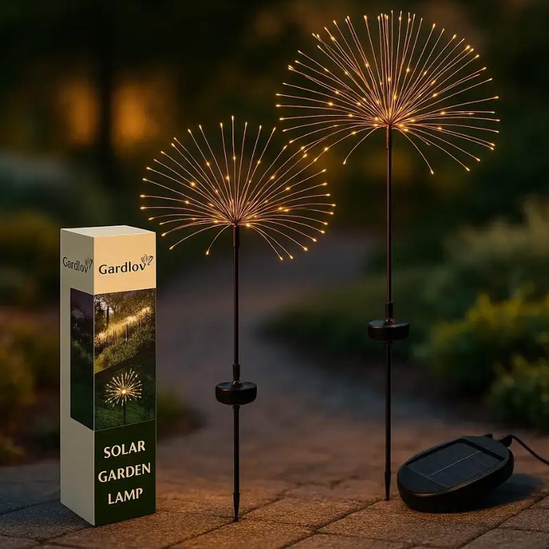 Светильники садовые уличные Gardlov 25477 Одуванчик светодиодный на солнечных батареях 2 шт. - фото 2 Светильники садовые уличные Gardlov 25477 Одуванчик светодиодный на солнечных батареях 2 шт. - фото 2