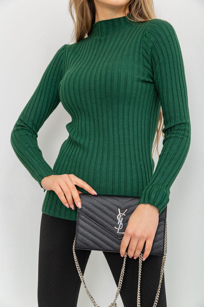 Гольф жіночий у рубчик Ager 221R8868-1 S/M Темно-зелений (9621861) - фото 5