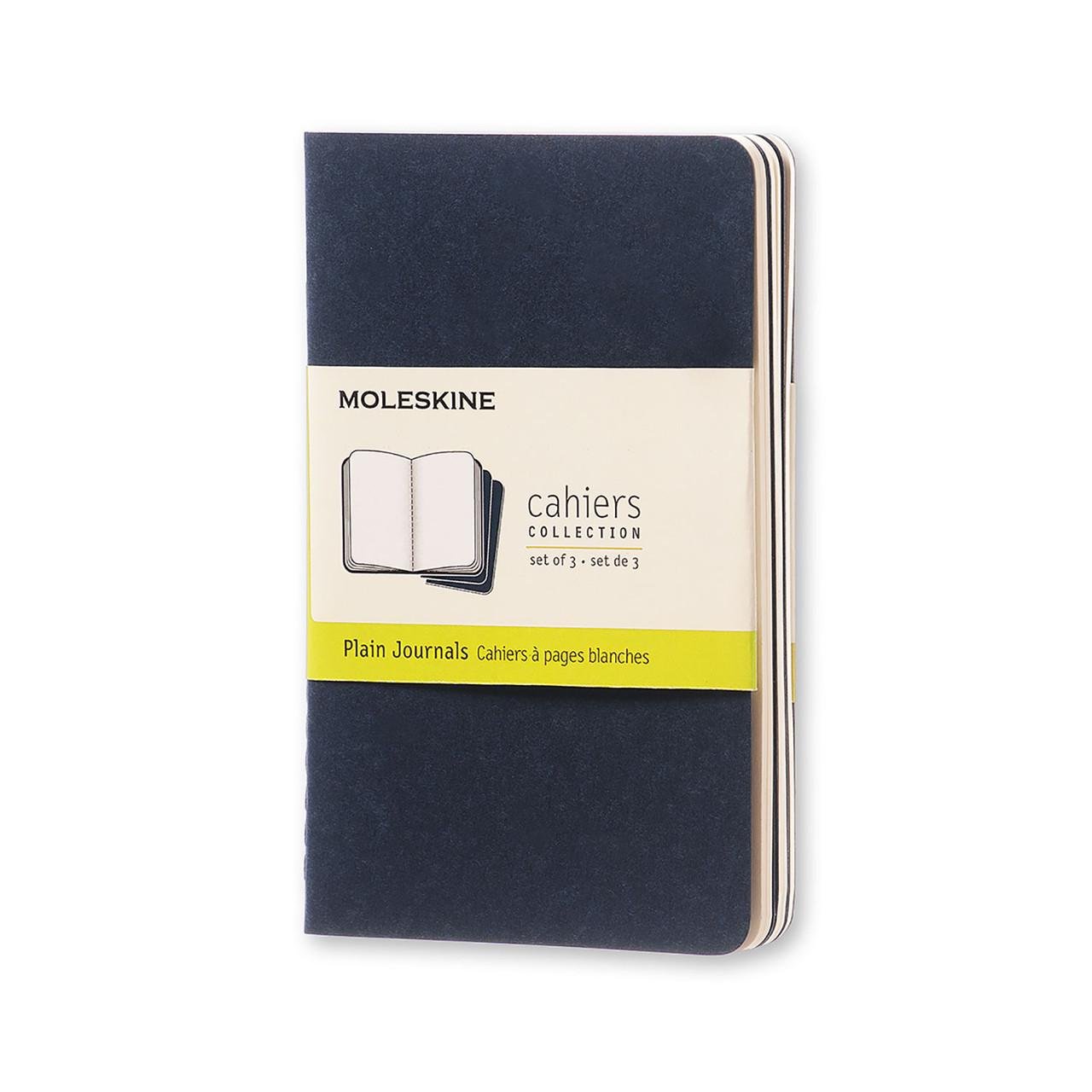 Блокнот Moleskine Cahier синий карманный 64 страницы чистые листы 9х14 см (9788862931007)