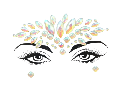 Стрази на обличчя люмінесцентні жіночі One size Різнокольоровий (8967) Стрази на обличчя люмінесцентні жіночі One size Різнокольоровий (8967)