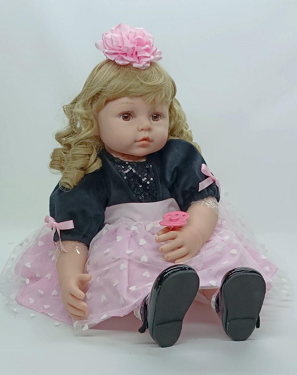 Лялька YiWuYao Baby doll Реборн музична 55 см (AD8820-9)