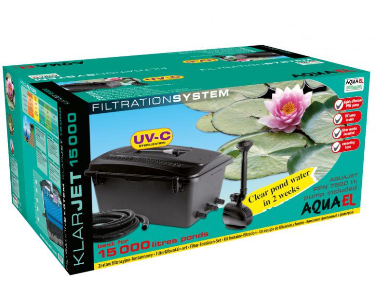 Набор прудовый Aquael KlarJet 15000 с проточным фильтром/насосом/UV стерилизатором 9W в пруд до 15000 л (102576/0604) - фото 3