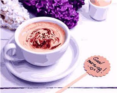 Набор для росписи по номерам Strateg Ароматный кофе 40х50 см (VA-1095-mt)