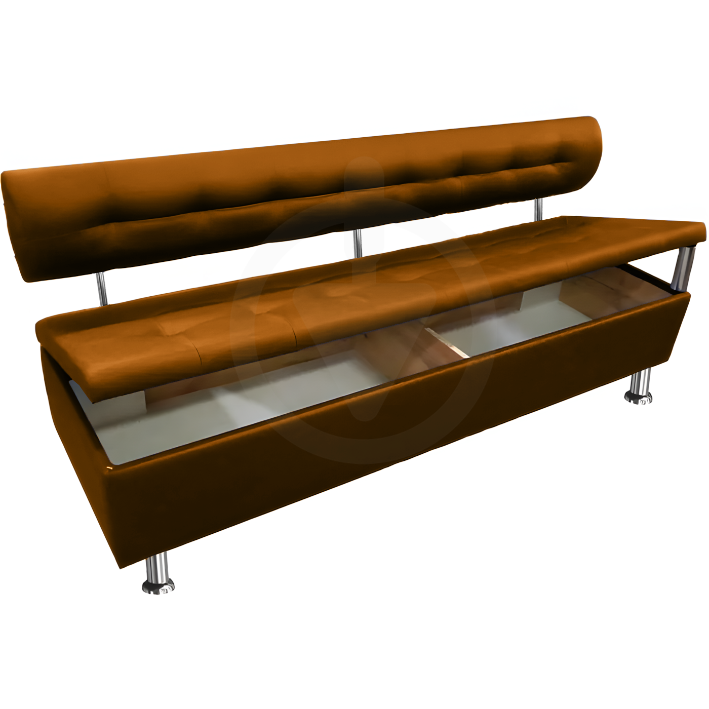 Диван офисный с нишей AVVS для ожидания/приемной 200 см с ножками 14 см Оранжевый (25808407) - фото 2