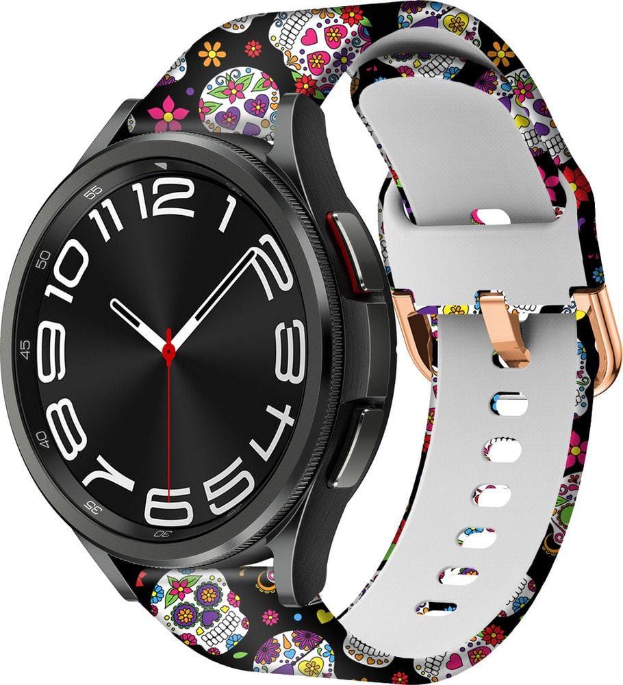 Ремешок Colorful для Galaxy Watch 6 Classic 43 мм Skull (37664)