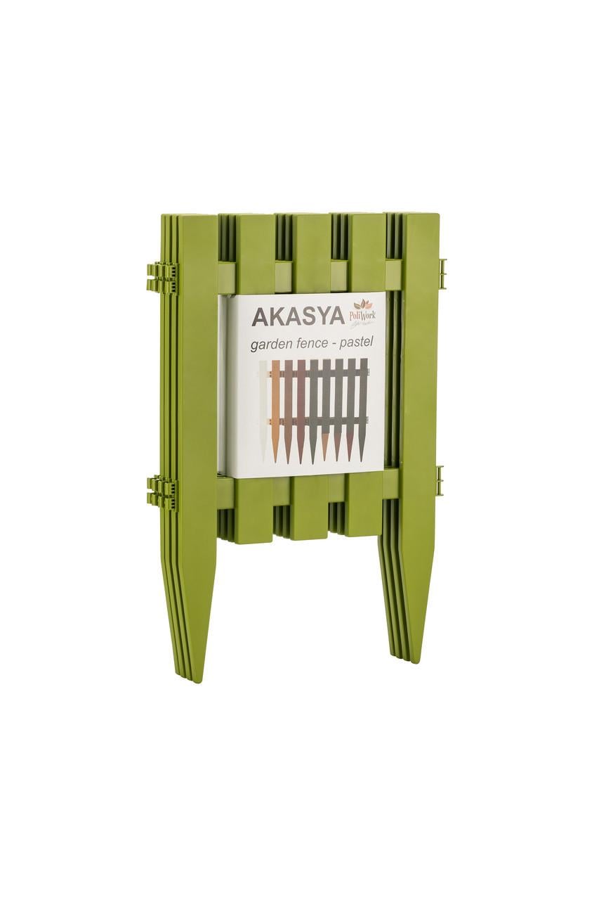 Садовая изгородь Poliwork Akasya Garden Fence 59 x 39 см Светло-зеленый