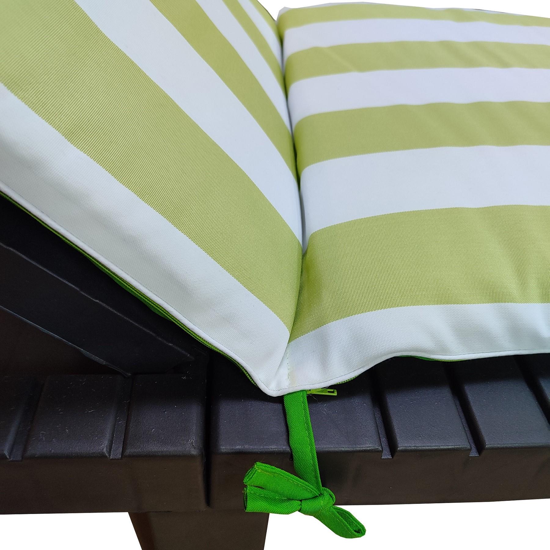Матрас для шезлонга Ost-Fran UNI тексилк 1001 188x58x5 см Бело-салатовые полосы (3603) - фото 5 Матрас для шезлонга Ost-Fran UNI тексилк 1001 188x58x5 см Бело-салатовые полосы (3603) - фото 5
