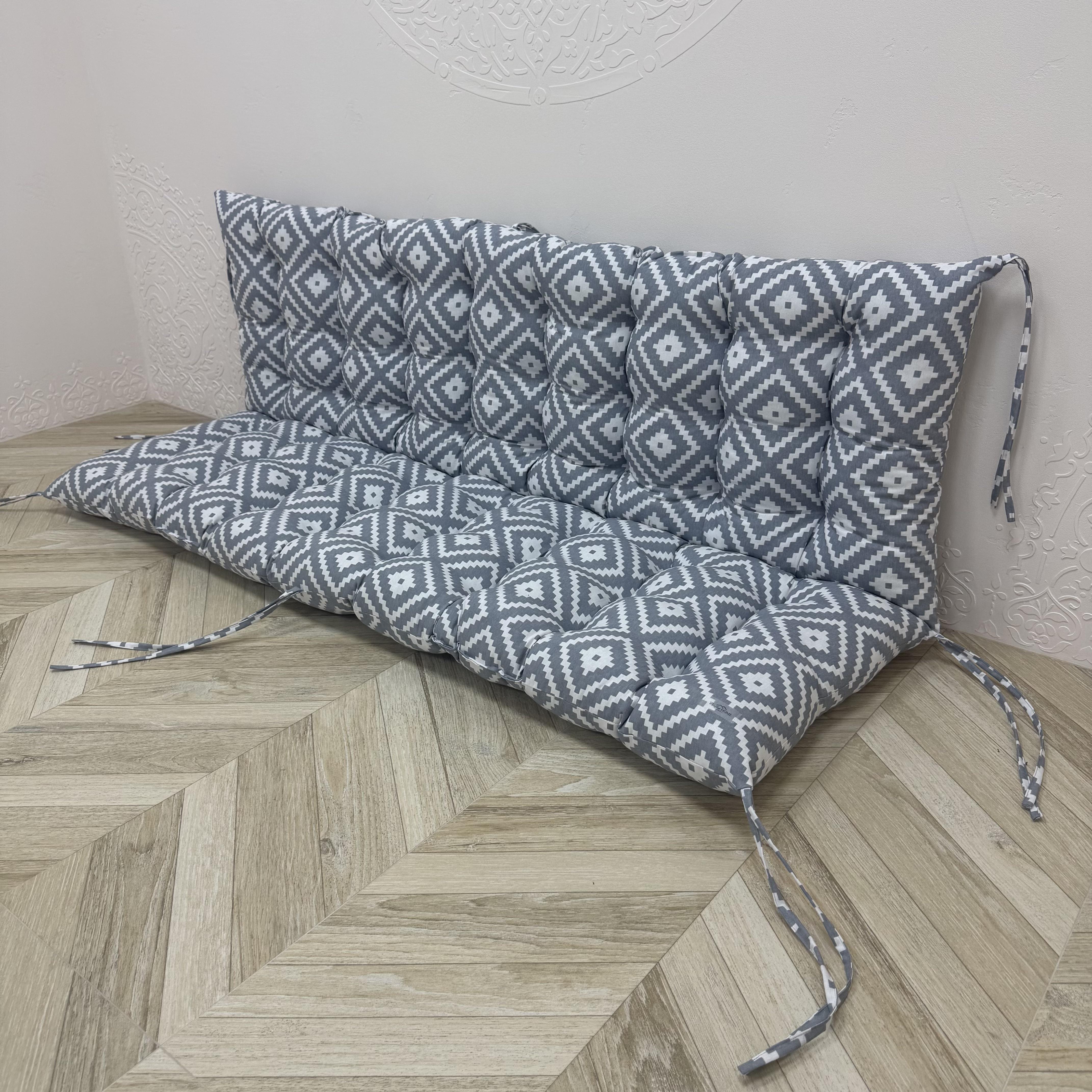 Подушка Comfort Home Facets на поддоны/качели/каркасы/садовая мебель панама 150х50х50 см