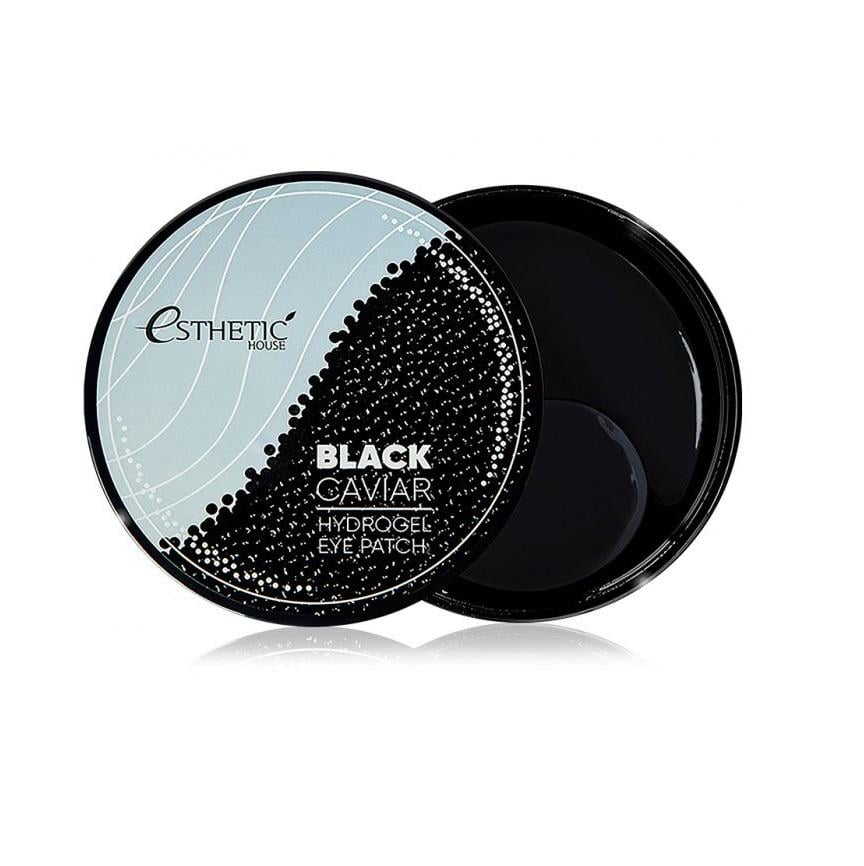 Гідрогелеві патчі під очі Black Caviar Hydrogel Eye Patch Esthetic House 60 шт. (8809450012432)