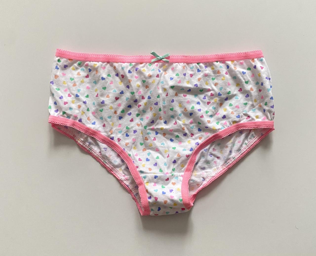 Труси-плавки на дівчинку в сердечка Primark 152 см на 12-13 років Білий (2595748247)