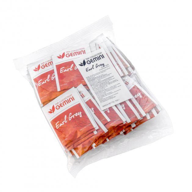 Чай чорний пакетований Gemini Tea Collection Earl Grey 50х2 г (4820156430713)