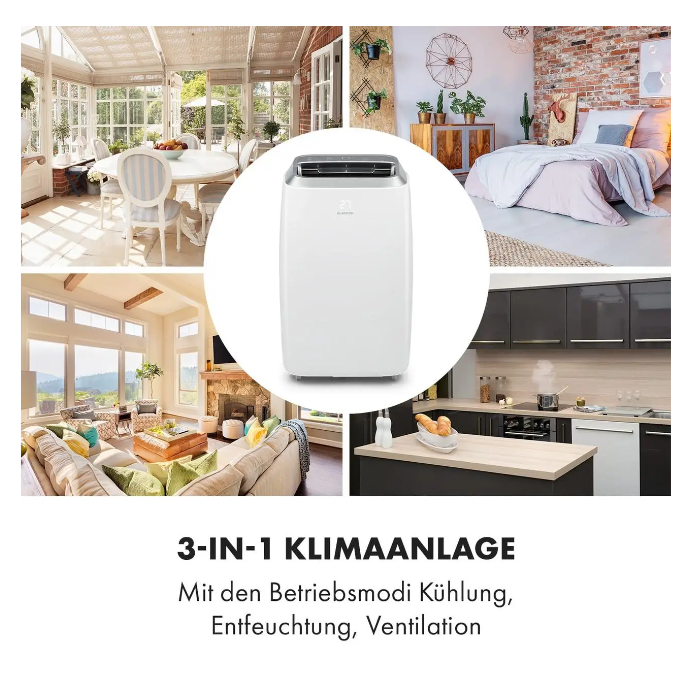 Напольный кондиционер для дома KLARSTEIN Iceblock ProSmart Smart 12000 БТЕ 1345 Вт (10034645) - фото 3 Напольный кондиционер для дома KLARSTEIN Iceblock ProSmart Smart 12000 БТЕ 1345 Вт (10034645) - фото 3