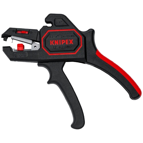 Стрипер автоматический KNIPEX 12 62 180 снятие изоляции с кабеля для кабелей 0,2-6,0 мм² Черный (36943672)