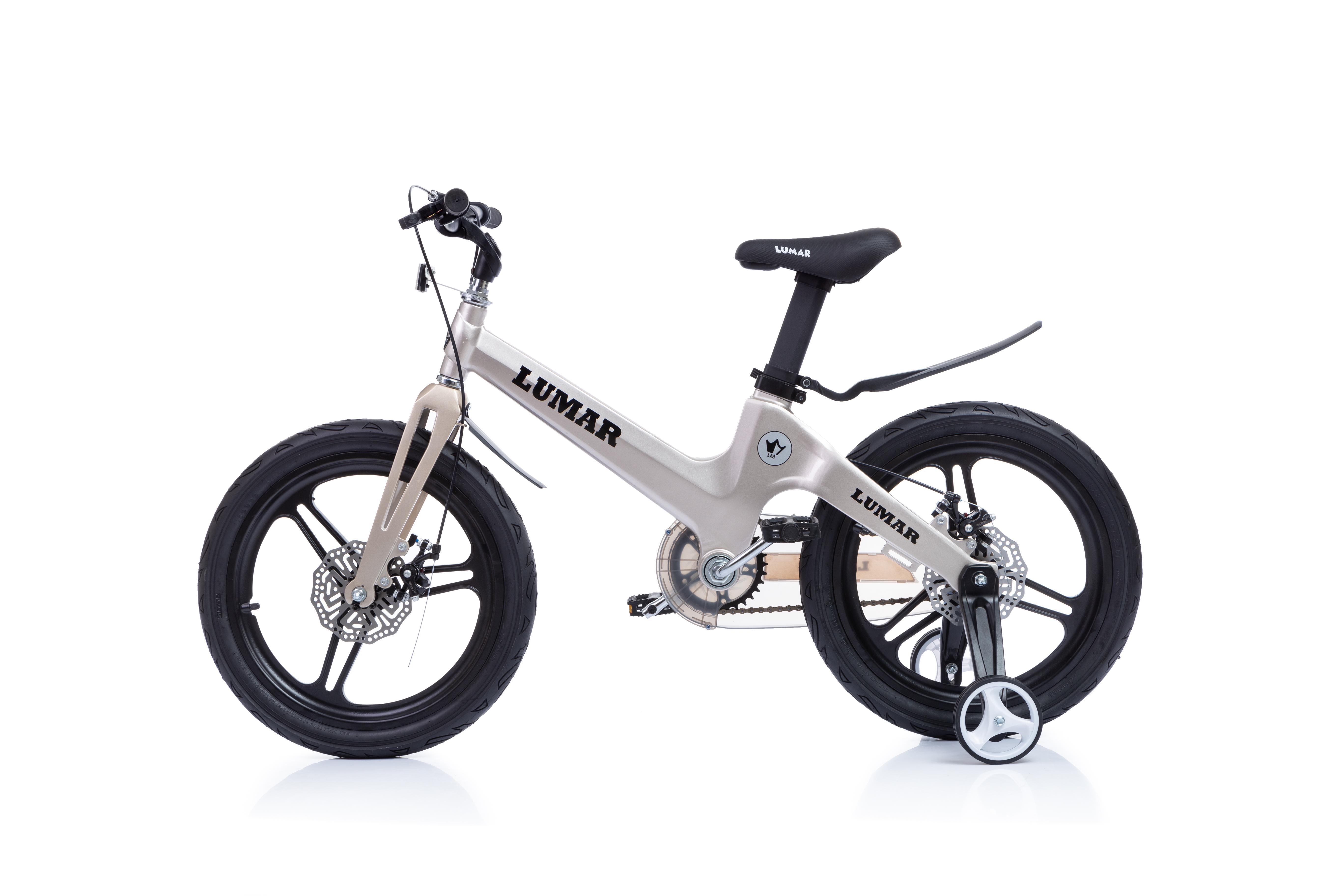 Магнієвий дитячий велосипед LUMAR 18" Срібний (1803) - фото 2 Магнієвий дитячий велосипед LUMAR 18" Срібний (1803) - фото 2