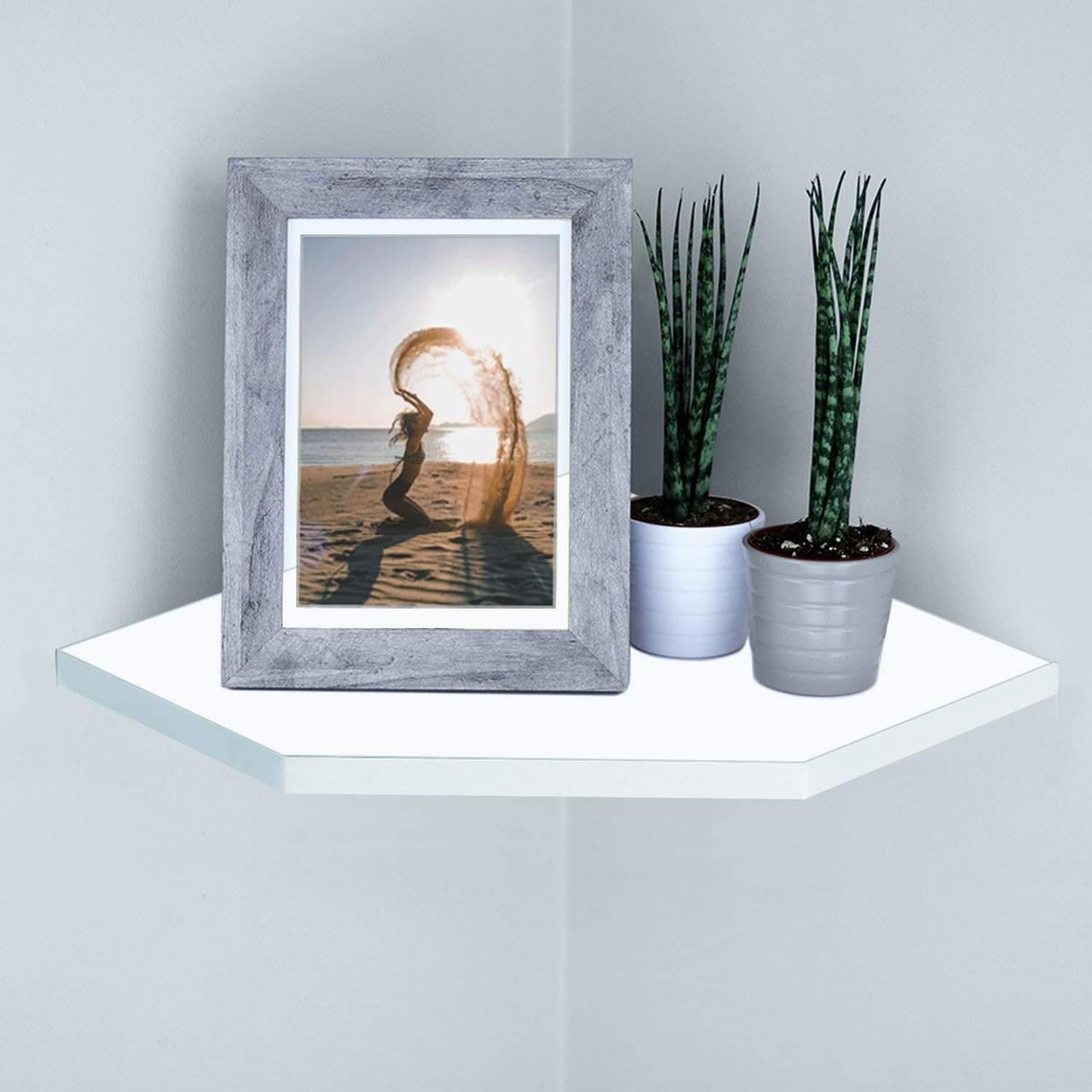 Полка настенная угловая из дерева Романа 35 Зефир (УНП-350120)