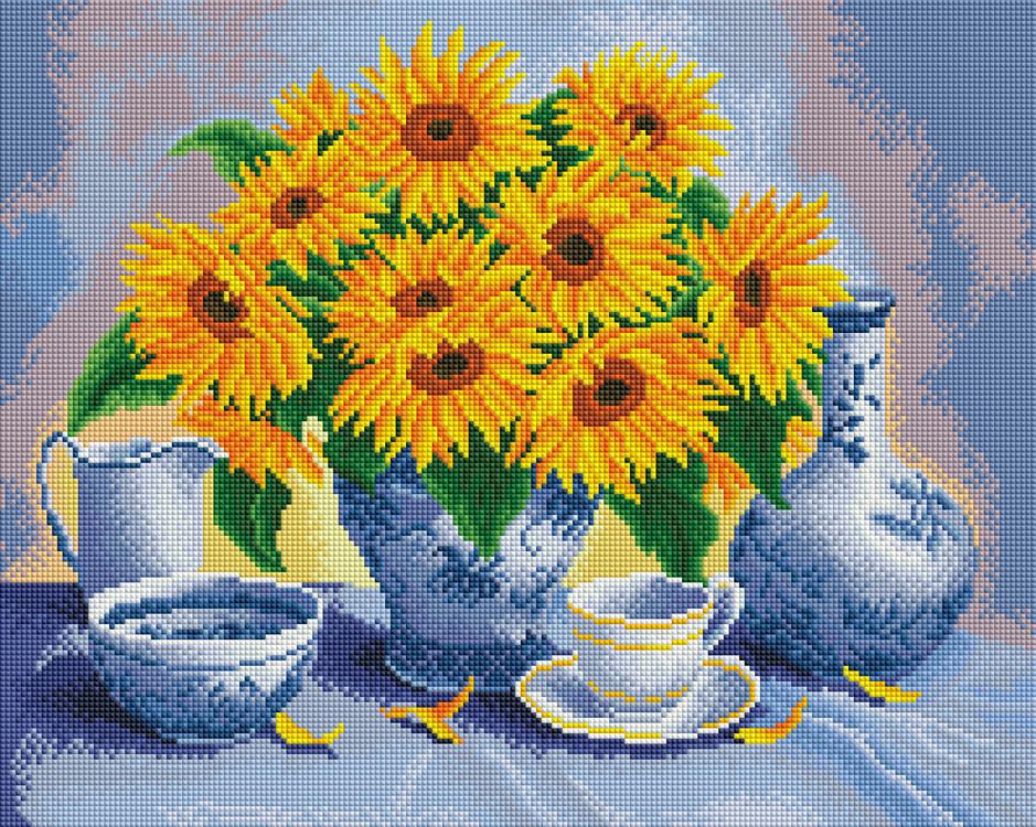Алмазная жывопись ColorArt Подсолнухи 40х50 см (SP054)
