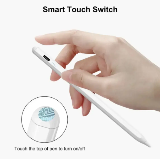 Стилус Pencil третьего поколения с технологией Active Touch для iOS/Android/Windows Белый (10123) - фото 6